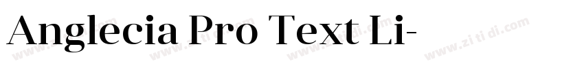Anglecia Pro Text Li字体转换